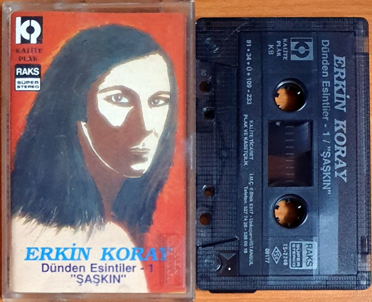 ERKİN KORAY - DÜNDEN ESİNTİLER 1 / ŞAŞKIN (1991) - KASET KALİTE 2.EL