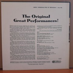 GREAT PERSONALITIES OF BROADWAY - LP 2.EL PLAK