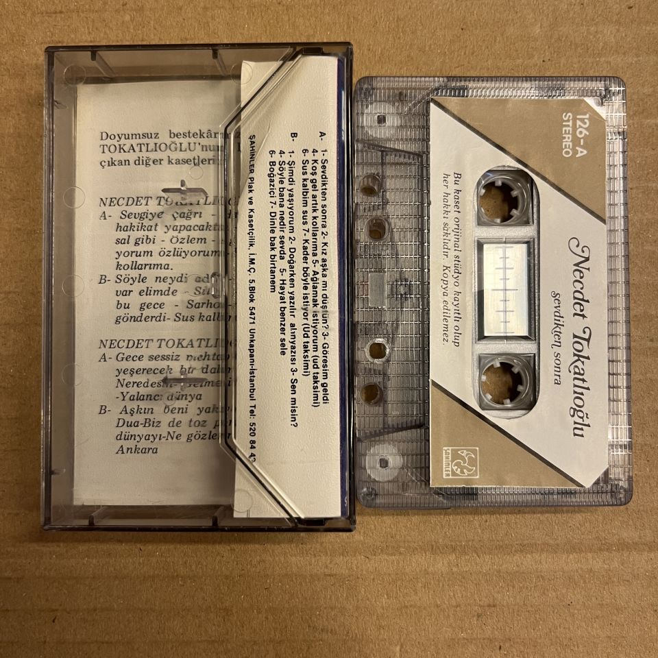 NECDET TOKATLIOĞLU - SEVDİKTEN SONRA (1984) - KASET 2.EL