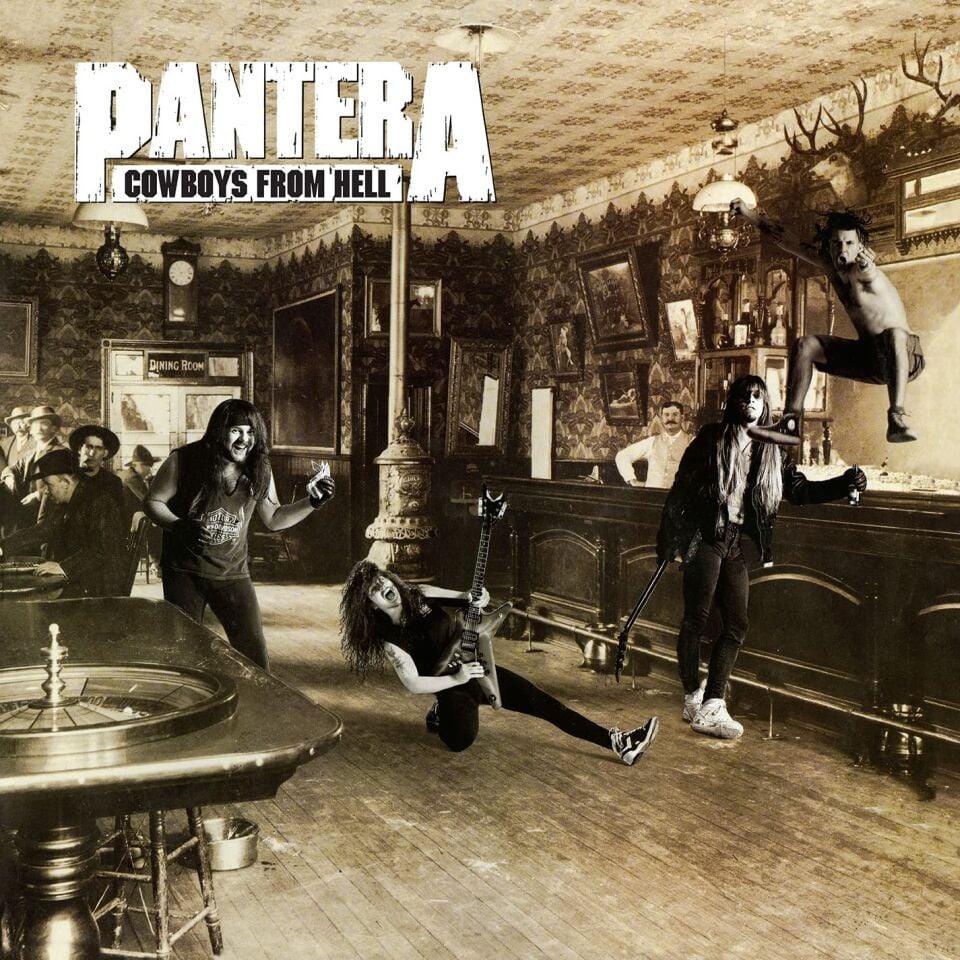 PANTERA - COWBOYS FROM HELL (1990) - LP 2024 WHITE & WHISKEY BROWN MARBLED COLOURED EDITION SIFIR PLAK