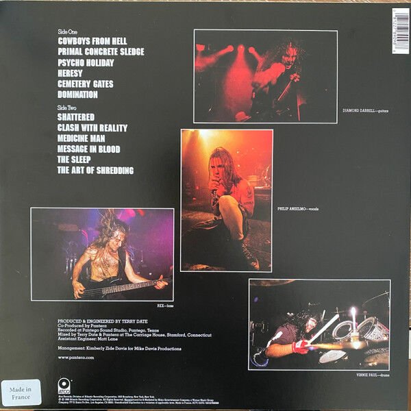 PANTERA - COWBOYS FROM HELL (1990) - LP 2024 WHITE & WHISKEY BROWN MARBLED COLOURED EDITION SIFIR PLAK