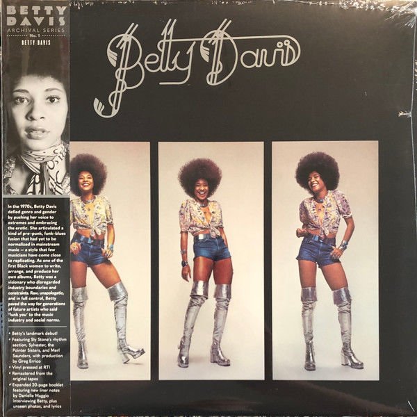 BETTY DAVIS - BETTY DAVIS  (1973) - LP COKE BOTTLE CLEAR WAX COLORED, SOUL FUNK 2023 SIFIR PLAK