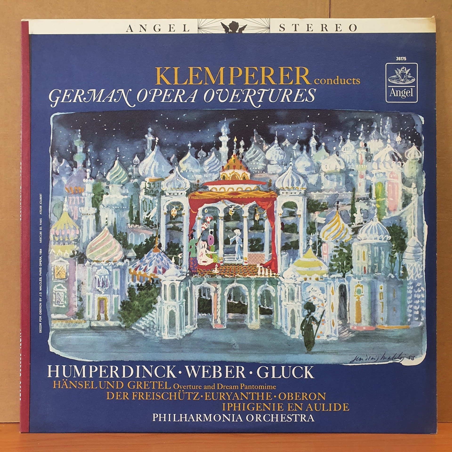 KLEMPERER CONDUCTS GERMAN OPERA OVERTURES / HUMPERDINCK, WEBER, GLUCK (1964) - LP 2.EL PLAK