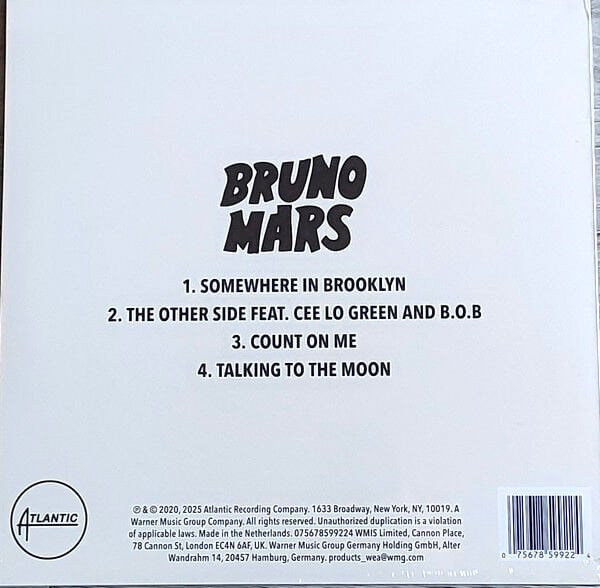 BRUNO MARS - IT'S BETTER IF YOU DON'T UNDERSTAND E.P. (2010) - 10'' 45RPM 4 TRACKS EP 2025 EDITION SIFIR PLAK