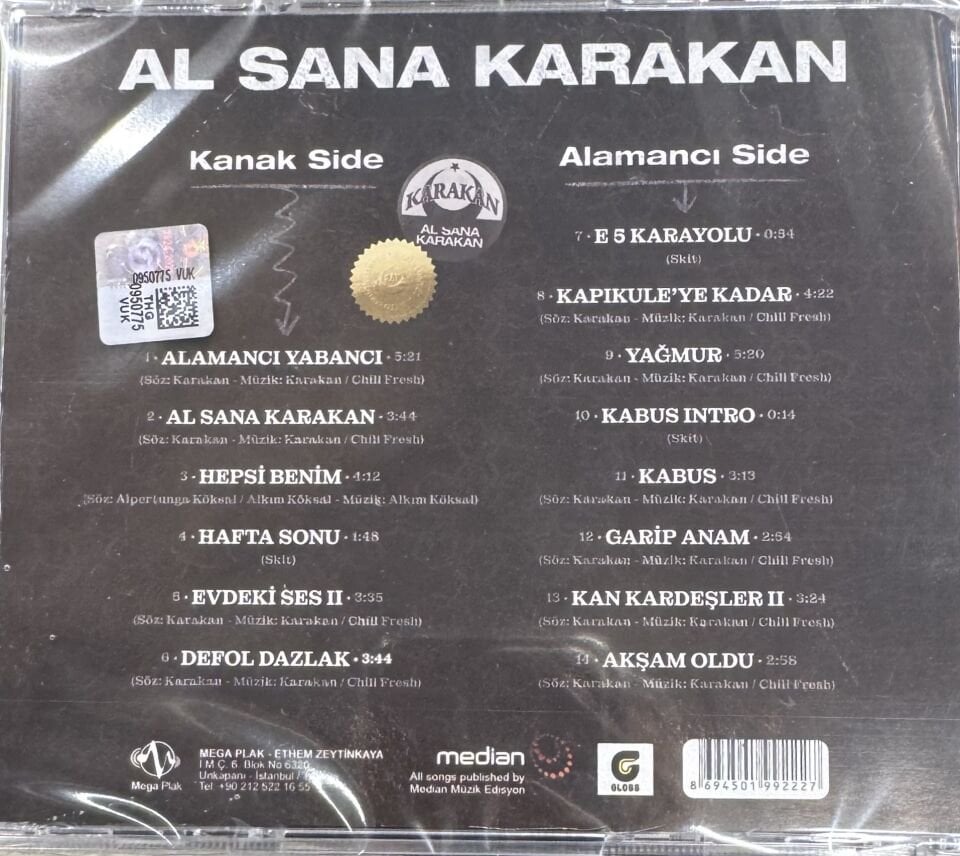 KARAKAN - AL SANA KARAKAN (1997) - CD JEWEL CASE 2025 AMBALAJINDA SIFIR
