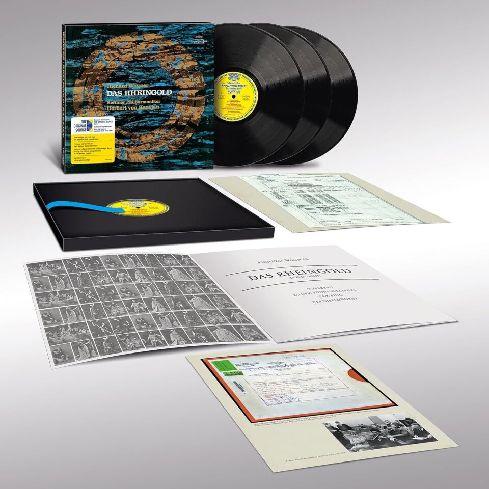 WAGNER - DAS RHEINGOLD (THE ORIGINAL SOURCE SERIES / HERBERT VON KARAJAN / BERLIN PHILHAMONIKER (1968) - 3xLP 2026 EDITION BOX SET SIFIR PLAK