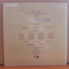 A CHORUS LINE - ORIGINAL CAST RECORDING (1975) - LP 2.EL PLAK