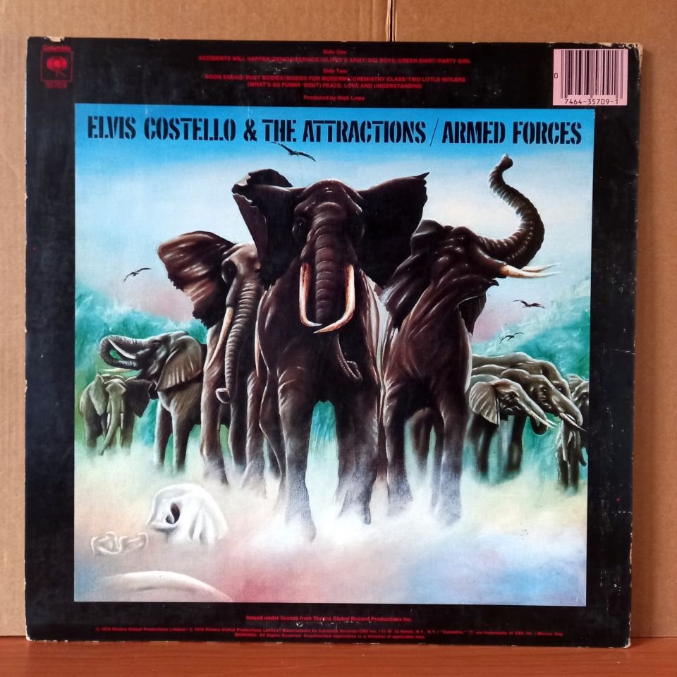ELVIS COSTELLO & THE ATTRACTIONS - ARMED FORCES (1979) - LP 2.EL PLAK