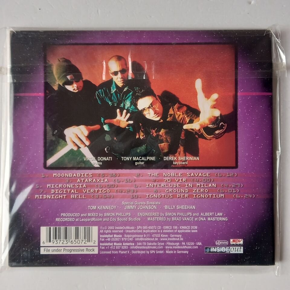 PLANET X – MOONBABIES (2002) VIRGIL DONATI TONY MACALPINE DEREK SHERINIAN - CD DIGIPAK 2.EL