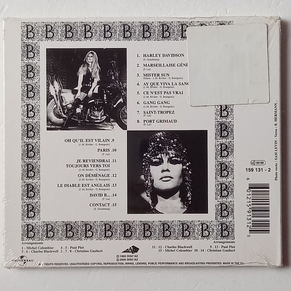 BRIGITTE BARDOT – SHOW (1968) - CD 2000 REISSUE AMBALAJINDA SIFIR