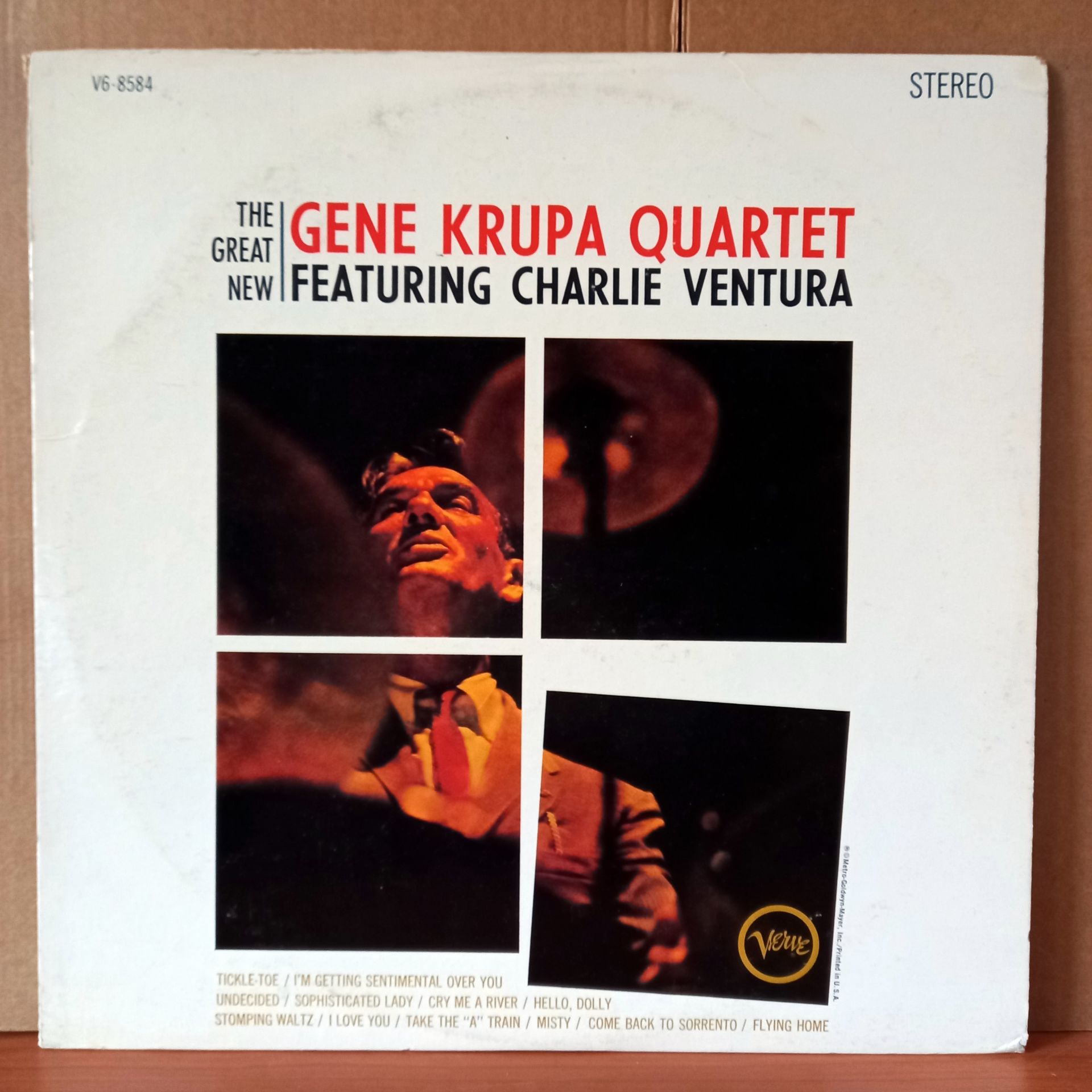THE GENE KRUPA QUARTET FEATURING CHARLIE VENTURA – THE GREAT NEW GENE KRUPA QUARTET FEATURING CHARLIE VENTURA (1964) - LP 2.EL PLAK