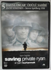 ER RYAN'I KURTARMAK - SAVING PRIVATE RYAN - TOM HANKS - MATT DAMON - STEVEN SPIELBERG - DVD 2.EL