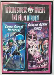MONSTER HIGH İKİ FİLM BİRDEN CUMA GECESİ HEYECANI - GERÇEK AŞKIN GÜCÜ - DVD 2.EL
