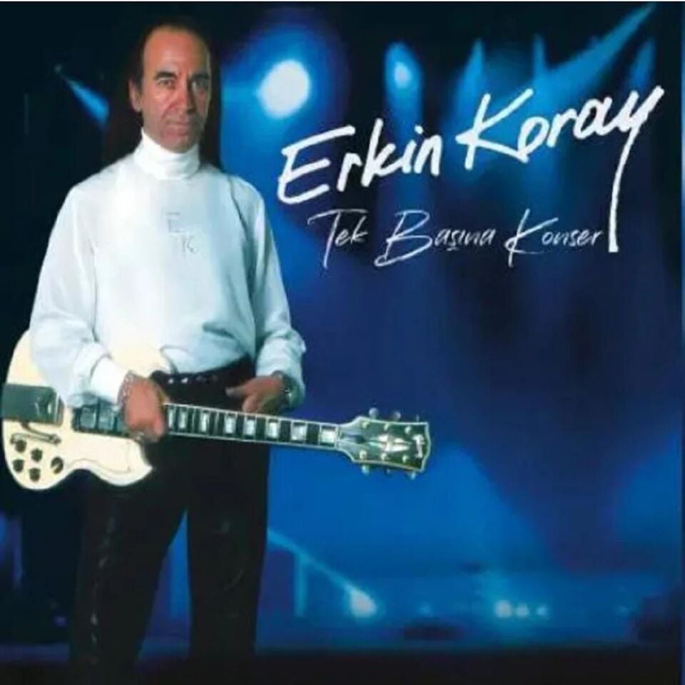 ERKİN KORAY - TEK BAŞINA KONSER (1991) - LP 2025 BASIM SİYAH SIFIR PLAK