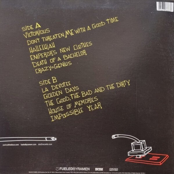 PANIC AT THE DISCO – DEATH OF A BACHELOR (2016) - LP SIFIR PLAK