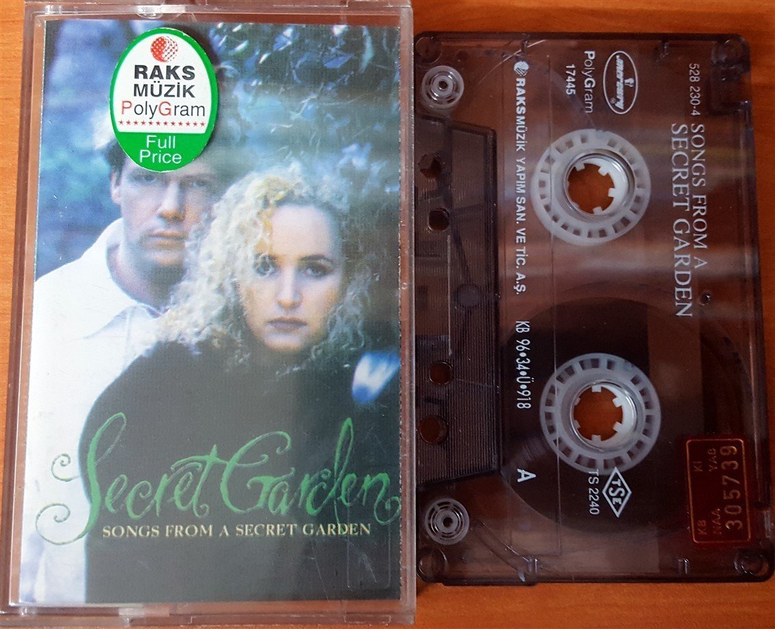 SECRET GARDEN - SONGS FROM A SECRET GARDEN (1996) RAKS CASSETTE MADE IN TURKEY ''USED''