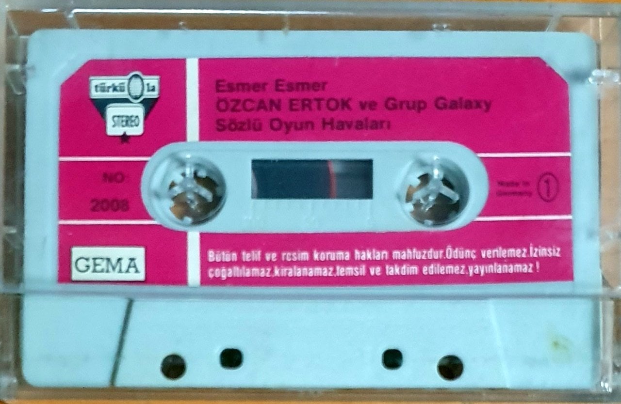 ESMER ESMER / ÖZCAN ERTOK VE GRUP GALAXY - SÖZLÜ OYUN HAVALARI - KASET MADE IN GERMANY TÜRKÜOLA 2.EL