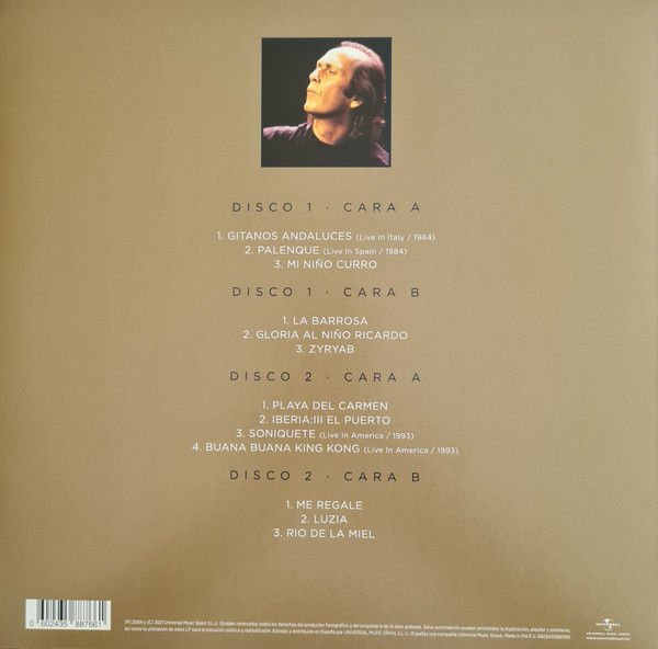 PACO DE LUCÍA – NUEVA ANTOLOGÍA VOLUMEN 2 (2021) - 2LP SIFIR PLAK
