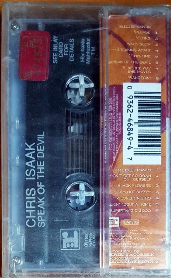 CHRIS ISAAK - SPEAK OF THE DEVIL KASET SIFIR