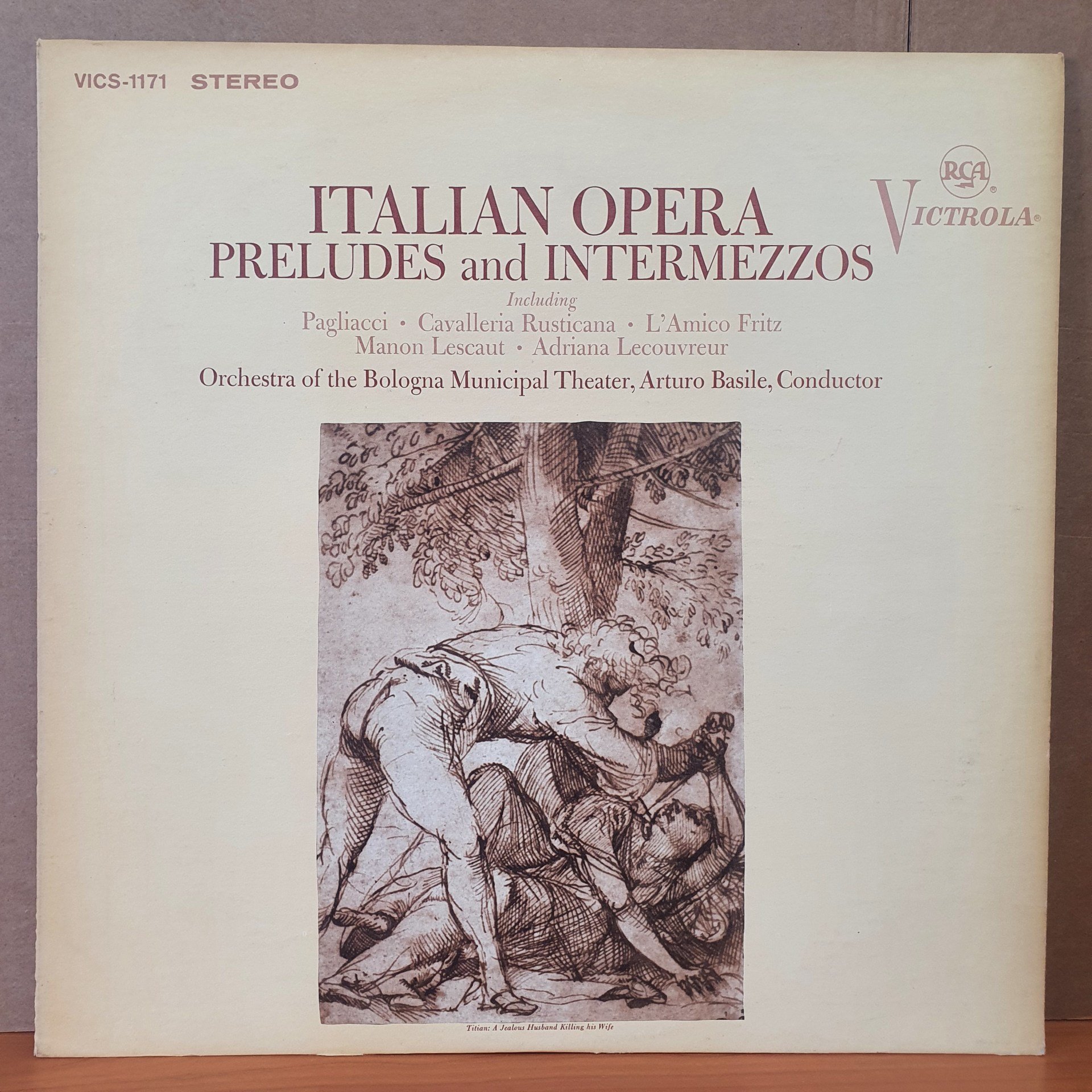 ITALIAN OPERA PRELUDES AND INTERMEZZOS / ORCHESTRA OF THE BOLOGNA MUNICIPAL THEATER, ARTURO BASILE (1966) - LP 2.EL PLAK