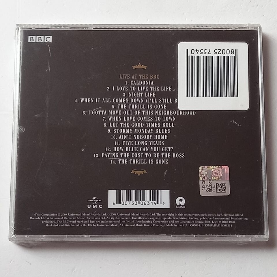 B.B. KING – LIVE AT THE BBC (2008) - CD AMBALAJINDA SIFIR