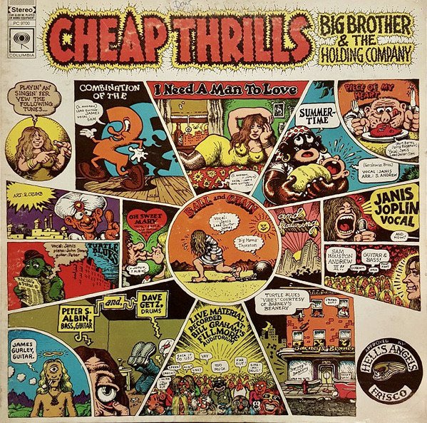 BIG BROTHER & THE HOLDING COMPANY feat JANIS JOPLIN - CHEAP THRILLS (1968) - LP 180GR HQ SIFIR PLAK