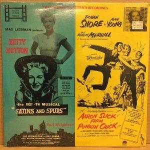 SATINS AND SPURS (1954) & AARON SLICK FROM PUNKIN CRICK (1952) - SOUNDTRACK / JAY LIVINGSTON & RAY EVANS - LP 1983 DÖNEM BASKI SIFIR PLAK