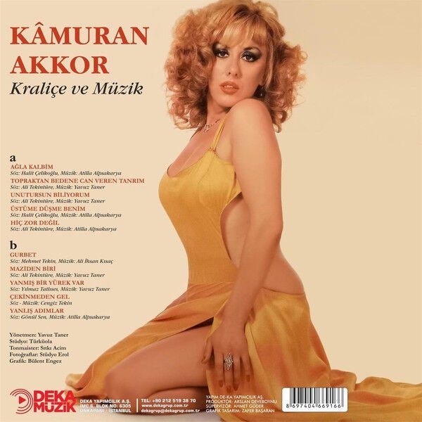 KAMURAN AKKOR - KRALİÇE VE MÜZİK (1986) - LP 2025 BASIM SIFIR PLAK