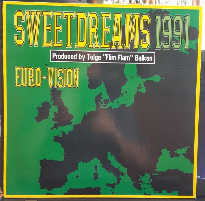 EURO-VISION - SWEETDREAMS 1991 (1991) - 12'' MAXI SINGLE VINYL PLAK 2.EL