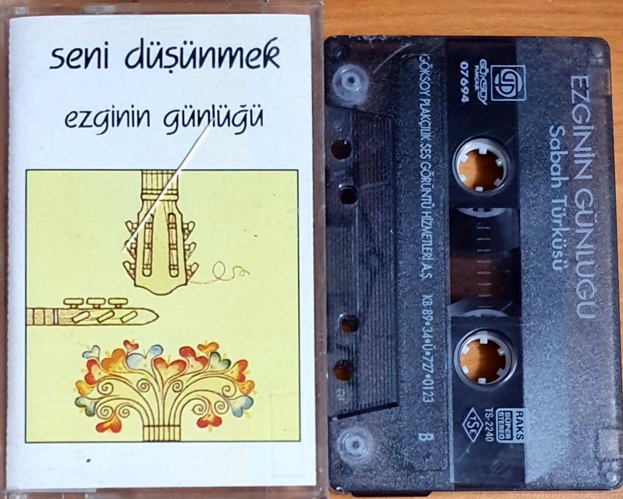 EZGİNİN GÜNLÜĞÜ - SENİ DÜŞÜNMEK  - KASET GÖKSOY 2.EL