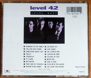 LEVEL 42 - LEVEL THE BEST / A COLLECTION OF THEIR GREATEST HITS (1989) - CD 2.EL