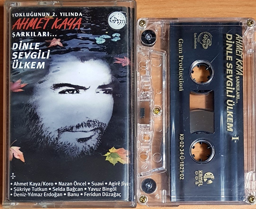 AHMET KAYA ŞARKILARI / DİNLE SEVGİLİ ÜLKEM 1 / NAZAN ÖNCEL, SUAVİ, ŞÜKRİYE TUTKUN, SELDA BAĞCAN, BANU (2002) GAM PRODUCTION KASET 2.EL
