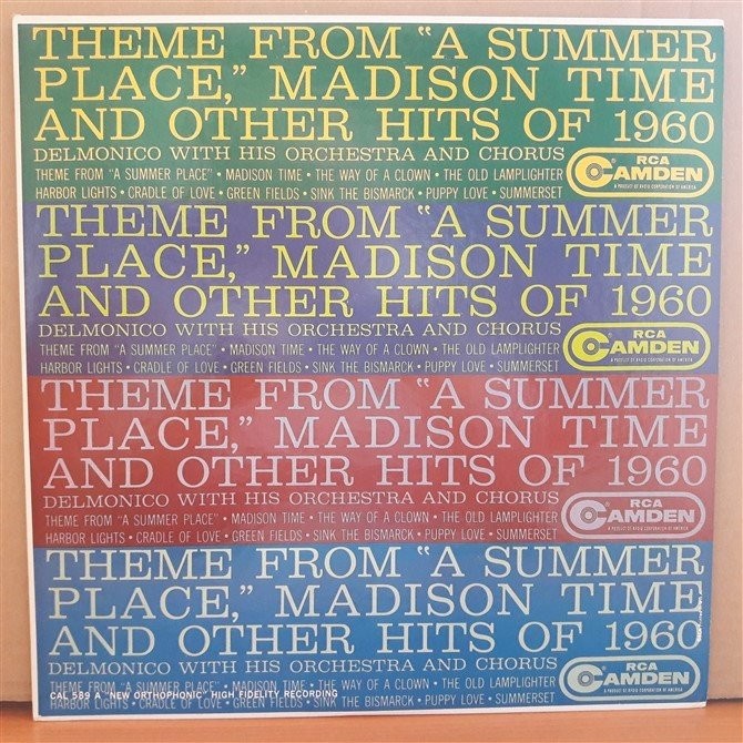 THEME FROM A SUMMER PLACE MADISON TIME AND OTHER HITS OF 1960 - LP 2.EL PLAK