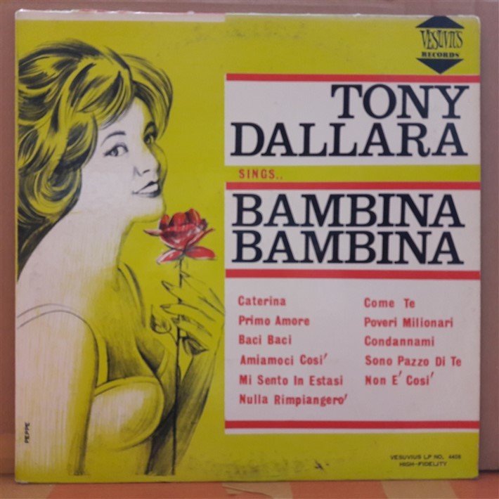 TONY DALLARA - BAMBINA BAMBINA - PLAK 2.EL