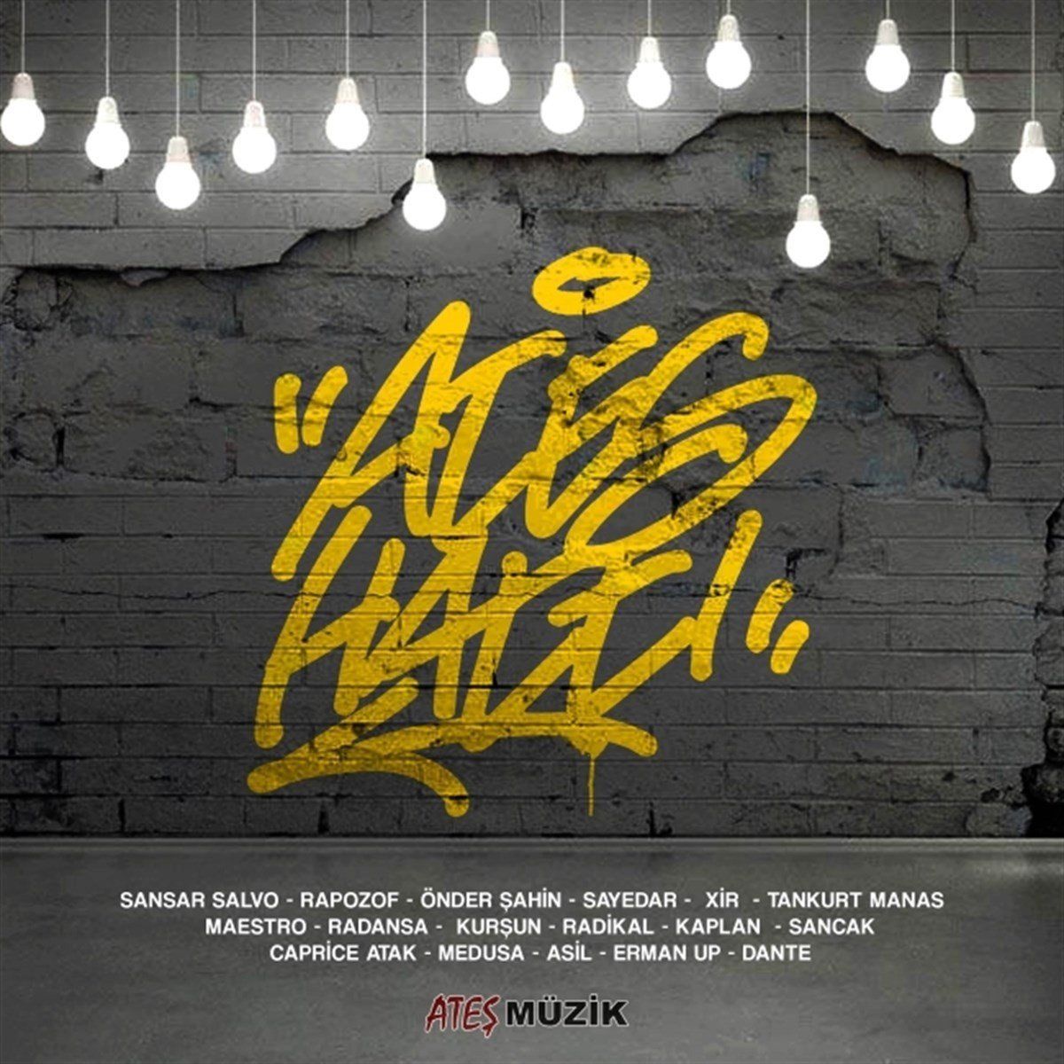 ATEŞ HATTI - ÇEŞİTLİ SANATÇILAR / SANSAR SALVO RAPOZOF ... (2016) - CD HIP HOP JEWEL CASE AMBALAJINDA SIFIR