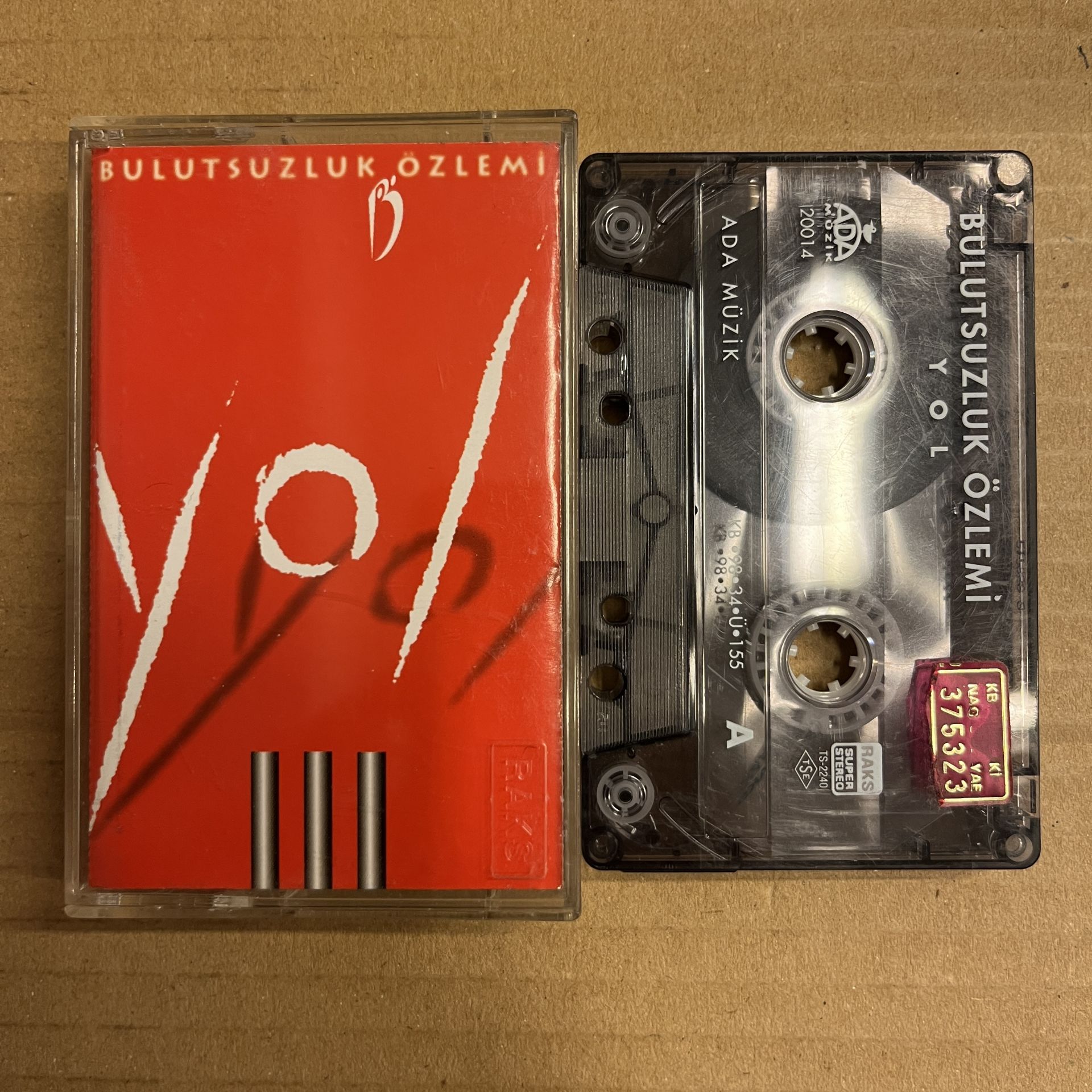 BULUTSUZLUK ÖZLEMİ - YOL (1998) - KASET 2.EL