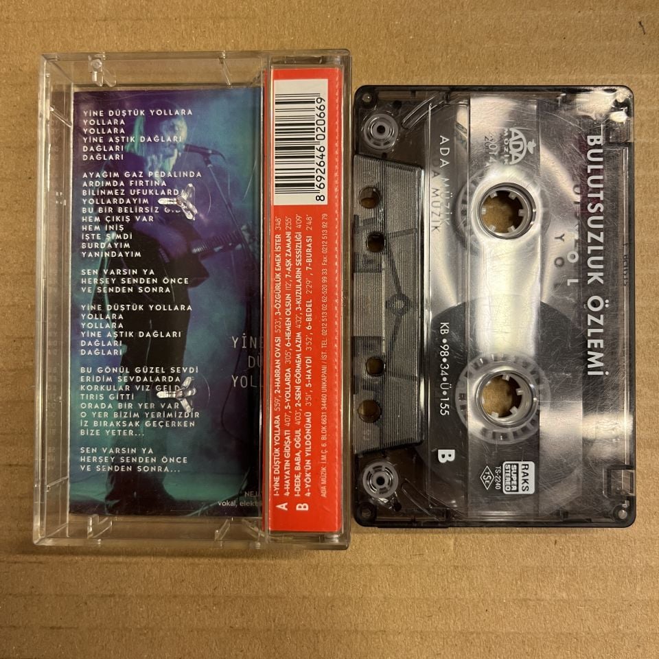 BULUTSUZLUK ÖZLEMİ - YOL (1998) - KASET 2.EL