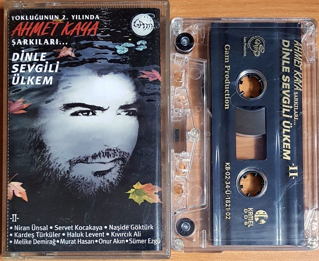 AHMET KAYA ŞARKILARI / DİNLE SEVGİLİ ÜLKEM 2 / KARDEŞ TÜRKÜLER, NİRAN ÜNSAL, HALUK LEVENT, MELİKE DEMİRAĞ, SÜMER EZGÜ (2002) GAM PRODUCTION KASET 2.EL