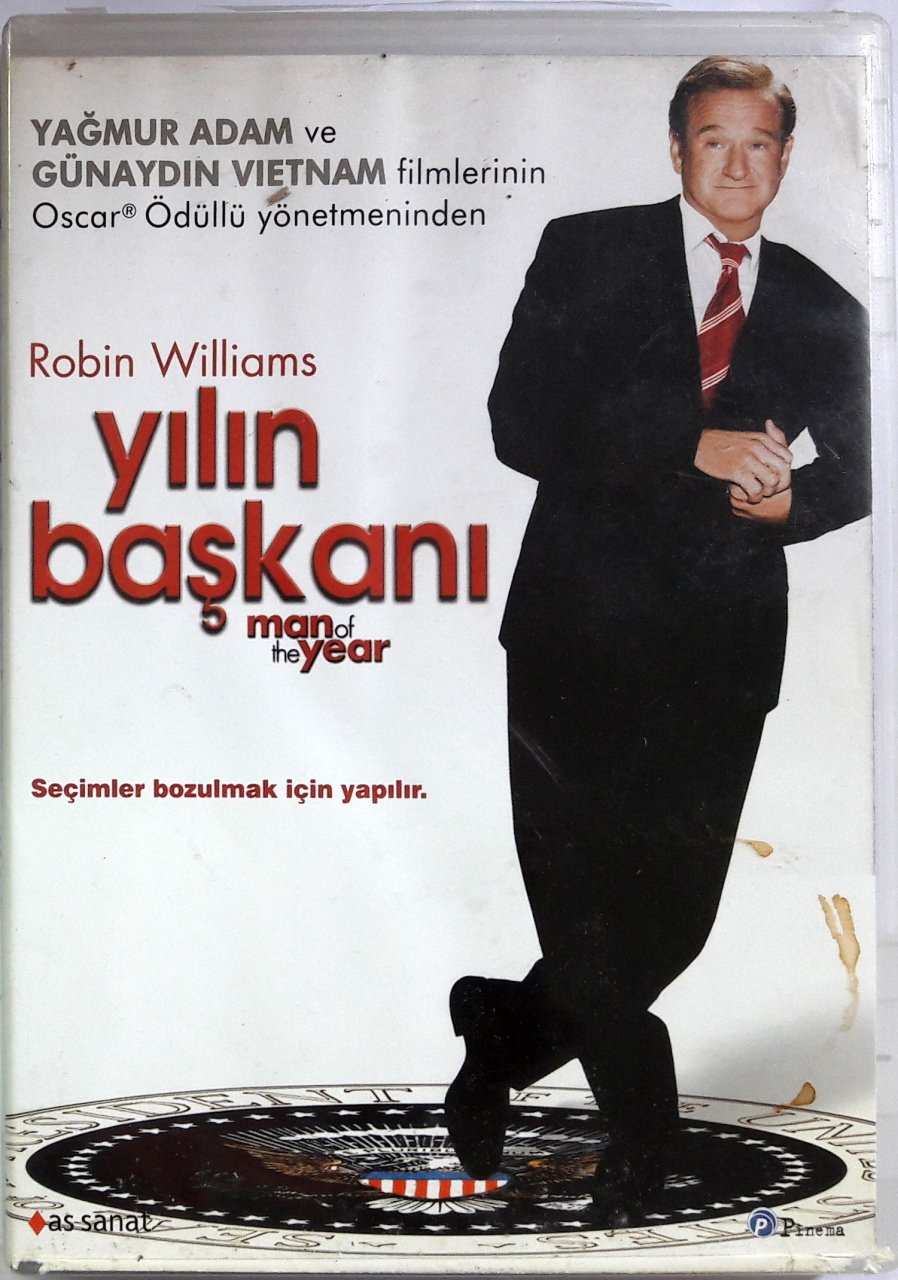 YILIN BAŞKANI - MAN OF THE YEAR - ROBIN WILLIAMS - CHRISTOPHER WALKEN - BARRY LEVINSON - DVD 2.EL