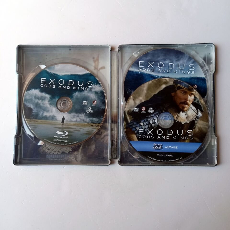 EXODUS: GODS AND KINGS - CHRISTIAN BALE, JOEL EDGERTON - YÖN.: RIDLEY SCOTT - 3BLU-RAY 3D STEELBOOK METAL KUTU 2.EL
