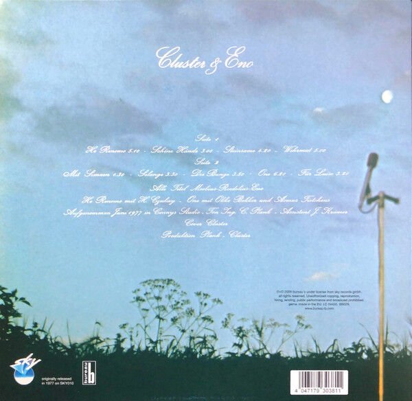 CLUSTER & BRIAN ENO - CLUSTER & ENO (1977) - LP 2009 EDITION KRAUTROCK , ELECTRONIC , EXPERIMENTAL , AMBIENT SIFIR PLAK