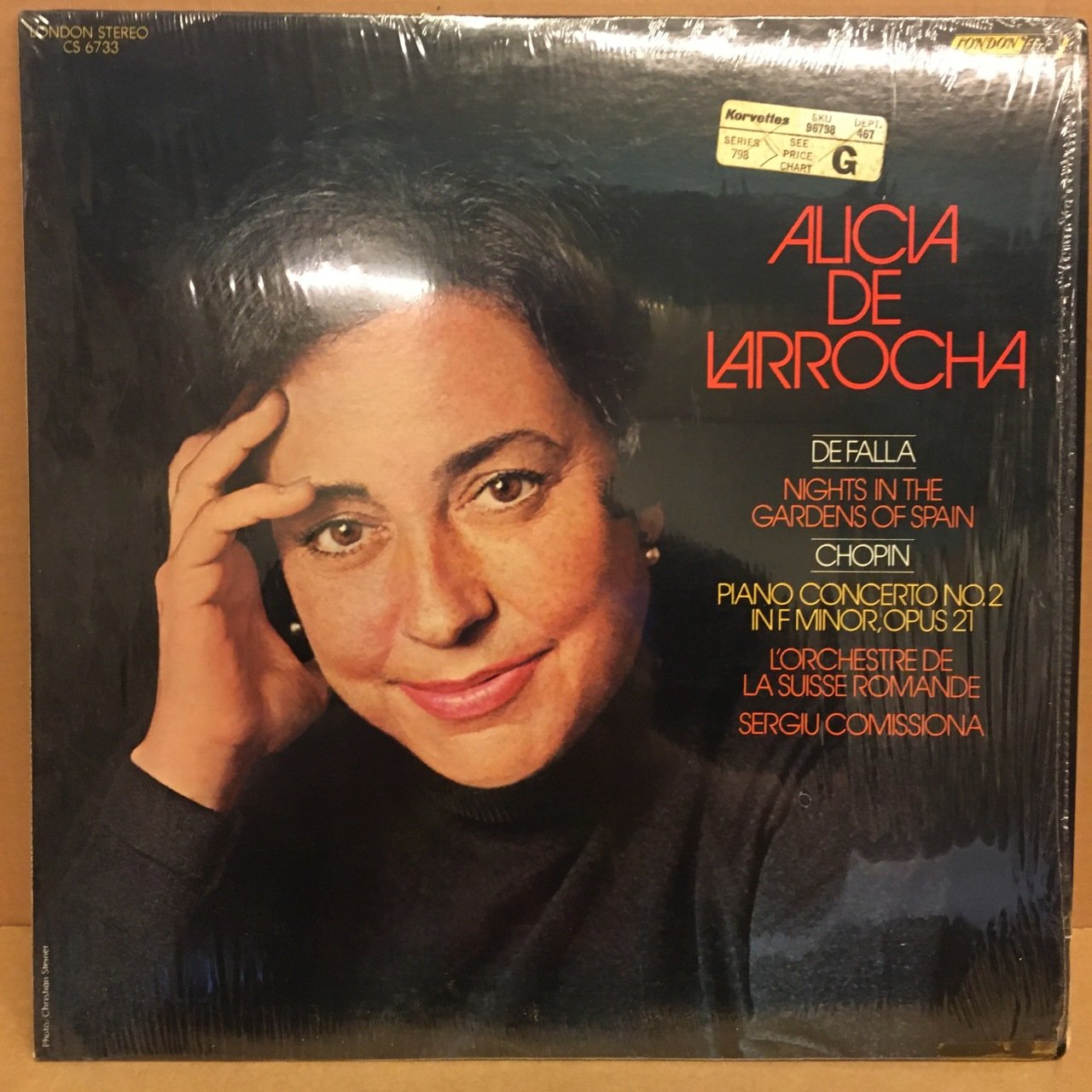 DE FALLA NIGHTS IN THE GARDENS OF SPAIN CHOPIN PIANO CON.2 ALICIA DE LARROCHA 2.EL PLAK