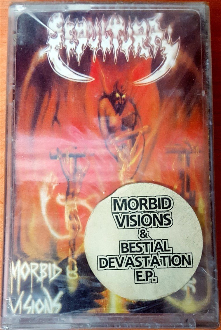 SEPULTURA - MORBID VISIONS / BESTIAL DEVASTATION CASSETTE MADE IN TURKEY ''NEW''