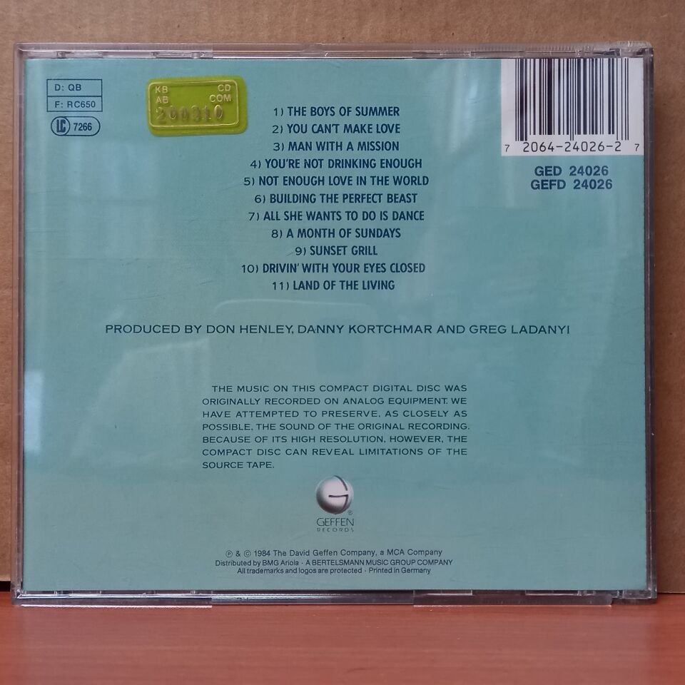 DON HENLEY – BUILDING THE PERFECT BEAST - CD 2.EL