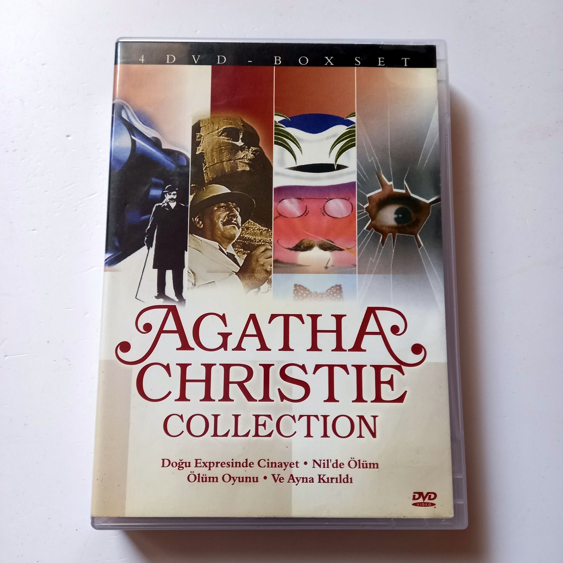 AGATHA CHRISTIE COLLECTION: DOĞU EXPRESİNDE CİNAYET / NİL\'DE ÖLÜM / ÖLÜM OYUNU / VE AYNA KIRILDI - 4 DVD BOX SET 2.EL
