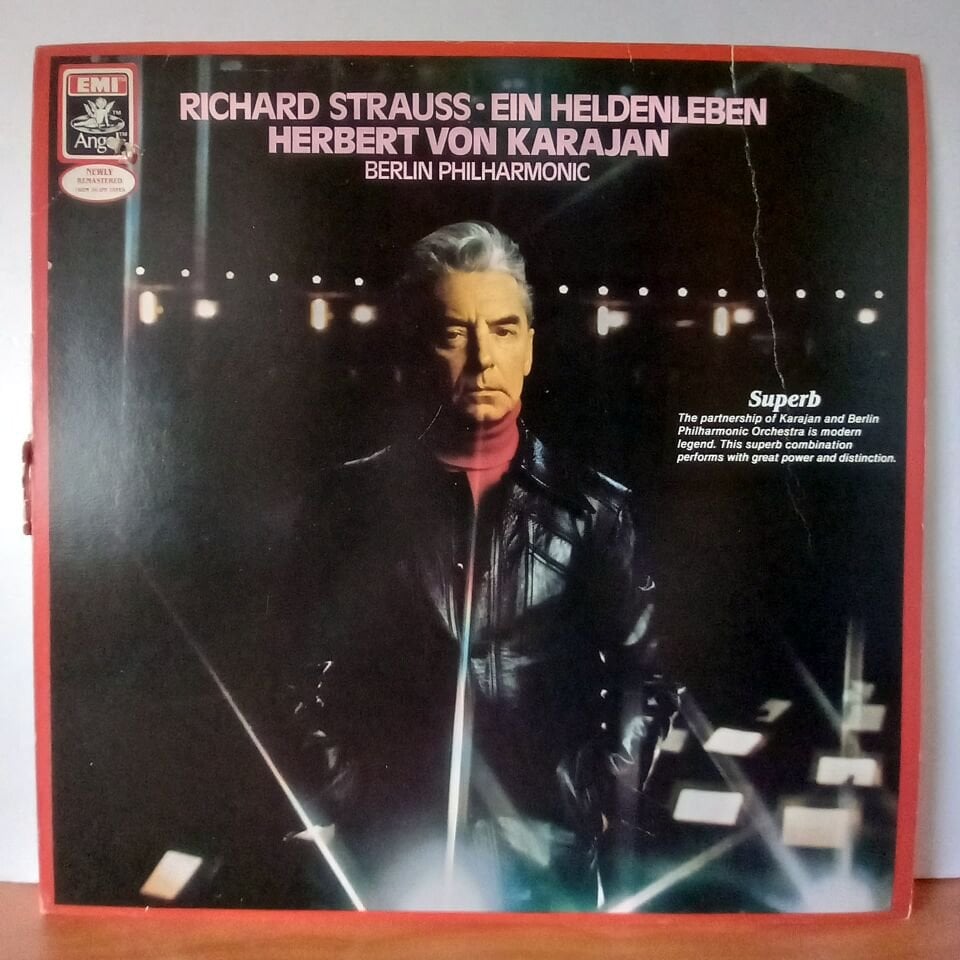 RICHARD STRAUSS: EIN HELDENLEBEN / BERLIN PHILHARMONIC, HERBERT VON KARAJAN (1981) - LP 2.EL PLAK