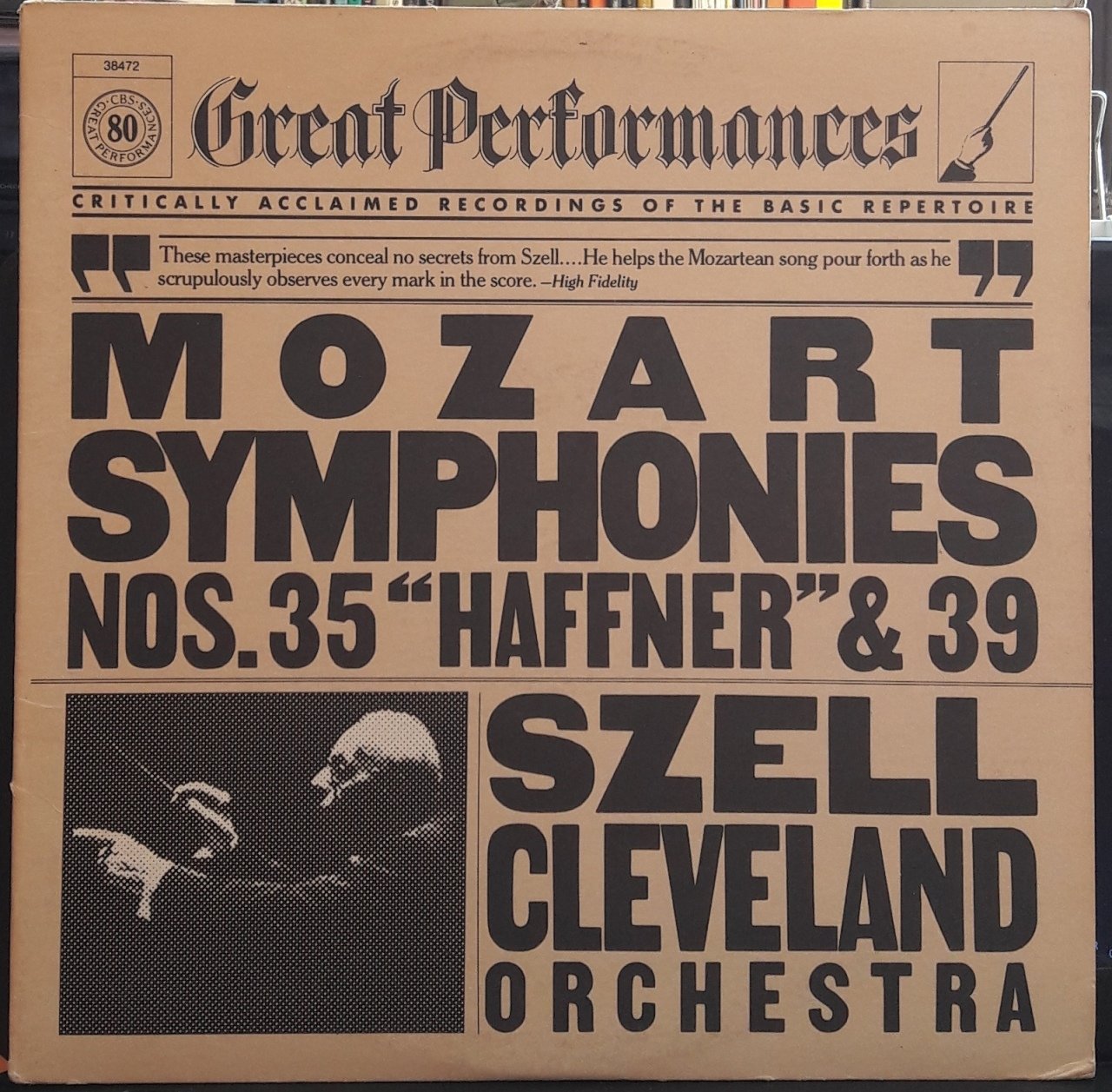 MOZART: SYMPHONIES NOS. 35&39, CLEVELAND ORCHESTRA, SZELL (1983) - PLAK 2.EL