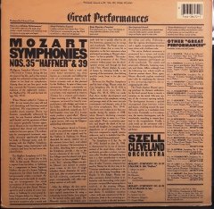 MOZART: SYMPHONIES NOS. 35&39, CLEVELAND ORCHESTRA, SZELL (1983) - PLAK 2.EL