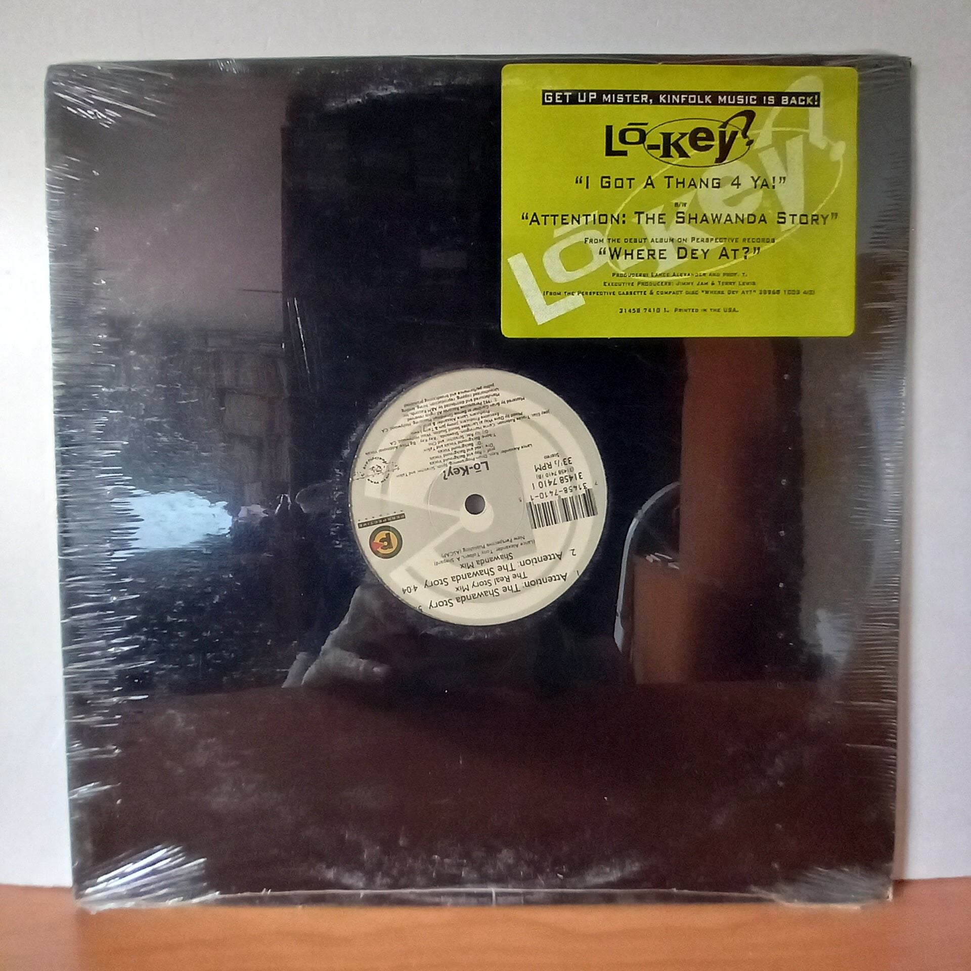 LŌ-KEY? – I GOT A THANG 4 YA! / ATTENTION: THE SHAWANDA STORY (1992) - LP MAXI SINGLE DÖNEM BASKI SIFIR PLAK