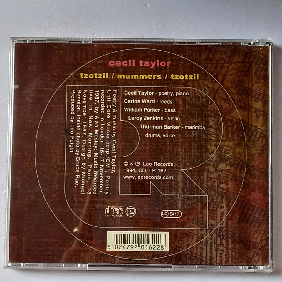 CECIL TAYLOR – TZOTZIL / MUMMERS / TZOTZIL (1988) - CD 1994 REISSUE 2.EL